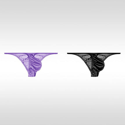 Men's Underwear Ice Silk Low Rise Sexy Bikini Briefs