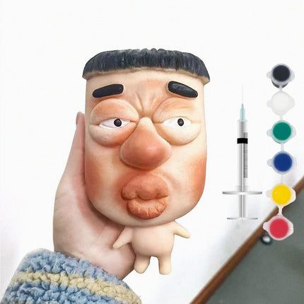 Funny Pimple Popper Squishy Toy Fast Rebound Squeeze Face Model Stress Relief Fidget Toys for Adults & Kids Funny Gag Prank Gift