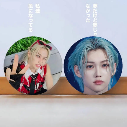 I-FelixS Cool Badges Badges Cartoon Round Brooches On Backpack Jacket Acrylic Button Pins Collection Gifts