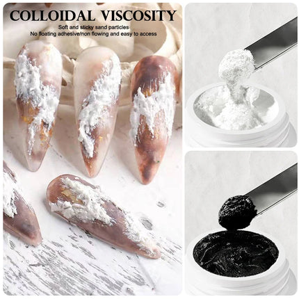 1Jar 3D Sand Texture Nail Drawing Carving Gel - Plaster Effect Relief No Wipe Gel Polish For UV LED Nail Lacquer Decor