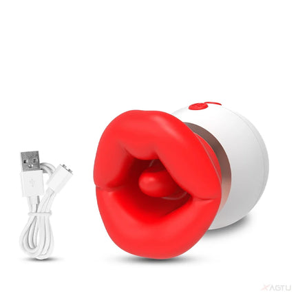 Powerful Sucking Vibrator for Women Tongue Licking Clitoris Sucker Female Oral Nipple Stimulator Sex Toys for Adults Goods 18+
