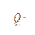 Rose Gold Color 12mm / 1PC