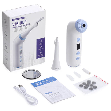 Visible Electric Tonsil Stone Remover Tool Visible Tonsil Stone Removal Kit 3 Suction Modes Tonsil Stone Removal Oral Care