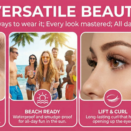 Mascara - Natural, long-lasting, waterproof, sweatproof, smudge-proof, volumizing, thickening, curling, and big eye makeup.