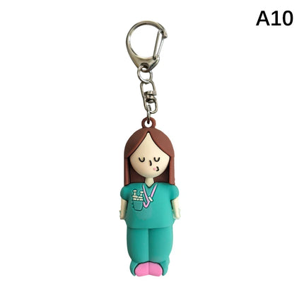 1PC Syringe-Shaped Ampoule Bottle Opener Keychain Rubber Cutter Aid Medication Vial Breaker Tool For Home Nurses And Doctors