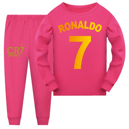 CR7 Series Kids Clothes Baby Girls Pajama Sets Boys Long Sleeve Pyjamas Children's Set Girls Cartoon Sleepwear