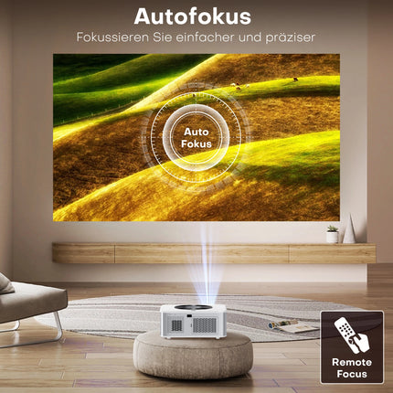 XIWBSY 1000ANSI Outdoor Projector 8K AutoFocus Android Projector 8k Video Home Theater Projector Wifi6 BT5.2 Portable Proyector