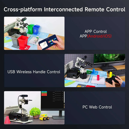 Yahboom DOFBOT PRO 6DOF Robotic Arm ROS Python Programming Learning Kit AI Large Model 3D Deep Point Cloud Recognition Gripping