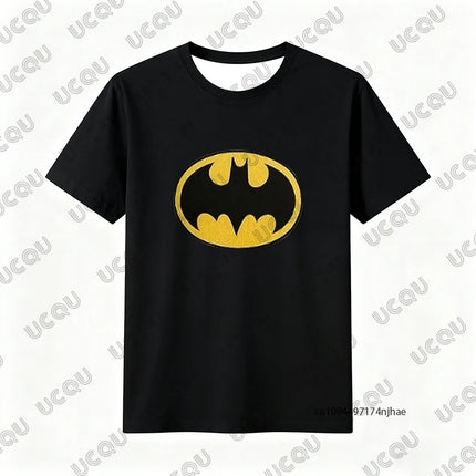 Men's Trousers Tracksuit Batman & Superman Print Tshirt+Pajamas Pant Set Couple Casual Suit Oversize Clothes 2 Piece Outfits