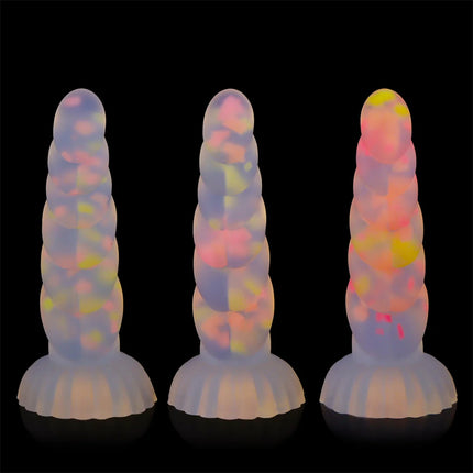 Silicone Soft Anal Toys Transparent Luminous Butt Plug 3 Size Adult Toys Tapon Anal Plug Braided Dilatador Anal Dildo Buttplug
