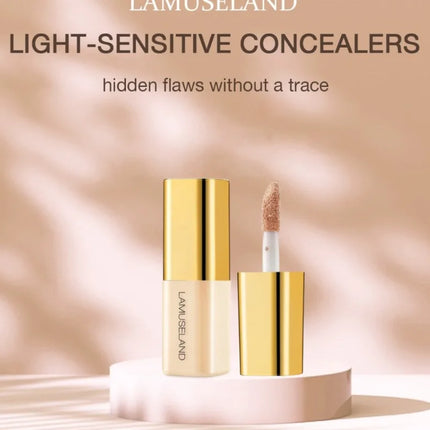New Mini Concealer Moisturizing Liquid Concealer Coverage Pores Invisible Full Dark Circles Lasting Foundation Cream Face Makeup