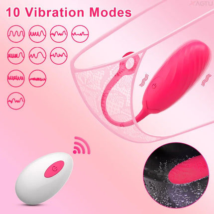 Remote Control Wearable Panties Vibrator Women Vagina Vibrator Vibrating Egg Female Masturbation Interaction Sex Toy for Couples