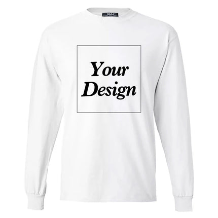 Custom T shirt Customized tshirt Personalized Tee Shirt Diy Print Your Photo Brand Logo Text Men Women 100% Cotton Premium Gift