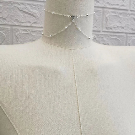 Metal Body Bust Chain Jewelry For Women Sexy Bikini Ladies Breast Crystal Breast Chain Necklace Decoration Summer Body Jewelry