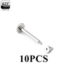 10pcsExternal thread 2 / (16G)1.2x12x4mm