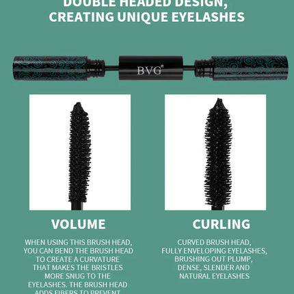 Two In One Dual  Ended Mascara Naturally Lengthens Curls Thickens And Is Layered Non Caking Waterproof And Long Lasting