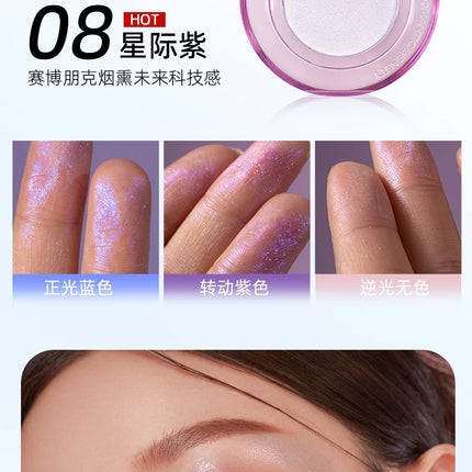 Romantic Beauty Iluminador Maquillaje Chameleon Highlighter Eye Palette High gloss Powder Body and Face Pearl Brightening