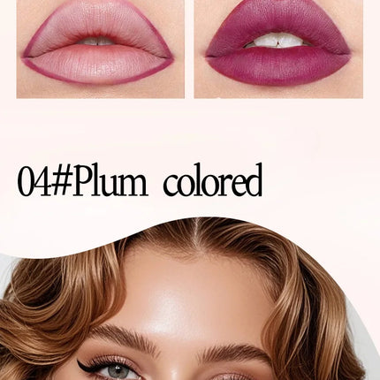 O'CHEAL Double-Headed Matte Lipstick Lip Liner 2 IN 1 24 Hours Long Lasting Sexy Red Lip Lipstick Lipliner Pencil Makeup