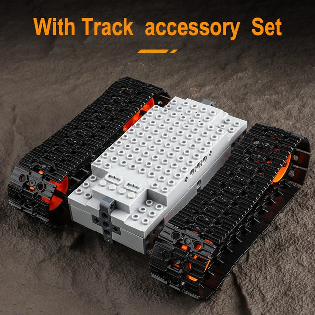 Technical MOC EV3 Mecanum Wheels 4WD electric building block RC Vehicle Universal Omnidirectional Tires Educational Toys Gifts