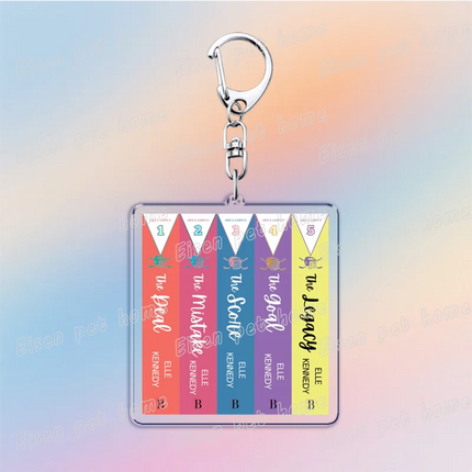 Classic TV Show Off Campus Keychains Elle Kennedy Briar U Garrett Graham Hockey Keyring Jewelry Fans Friends Gifts