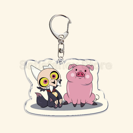 The Owl House Keychain Luz Noceda King Eda Hooty Acrylic Key Chain Pendant Key Ring Keychains for Bag Pendant Aaccessories Gift
