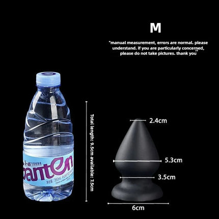 S-XXXL Huge Anal Plug Liquid Silicone Soft Conical Butt Plug Big Anal Dildos for Women Men G-spot /prostate Massage 18+ Sex Toys
