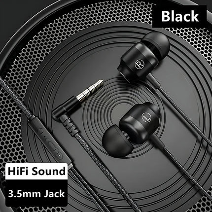 9D HIFI Heavy Bass Game Earphones 3.5MM AUX/Type-C 90° L Elbow Metal Magnetic Music Earbuds With Mic In-Ear Headsets For Android