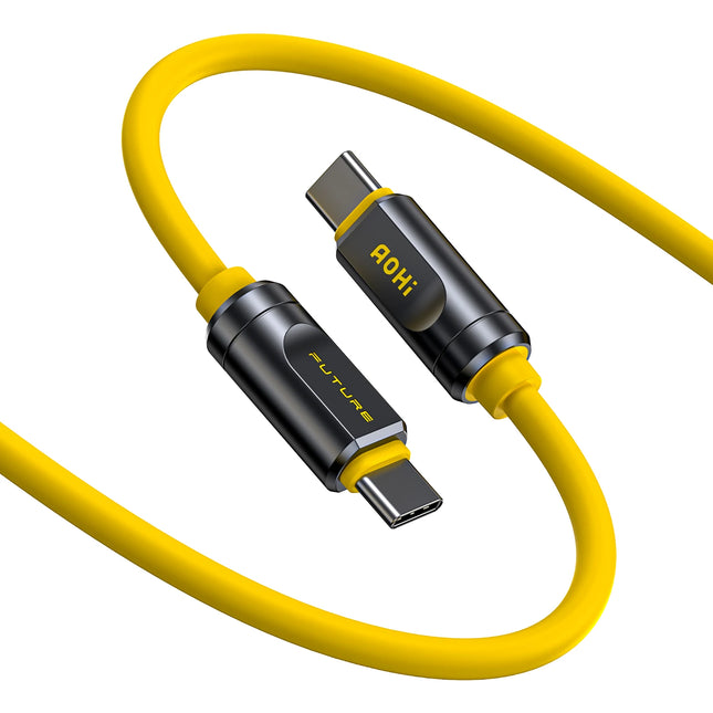 AOHI THE FUTURE Adonis USB4 2.0 Type C Cable 240W Fast Charging 3.3FT (120Gbps/ 8K/ PD3.1) For MacBook For iPad