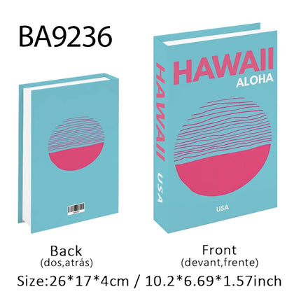 New Travel Decorative Books Book Decoration Luxury Fake Books Decor Table Storage Box Shelf Ornaments Interior Desk Aesthetic