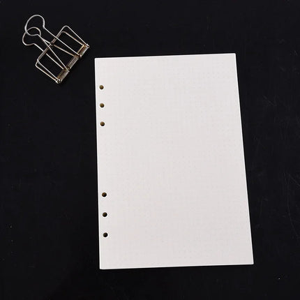 A4 B5 A5 A6 A7 Loose Leaf Notebook Refill Spiral Binder Inner Page Grid Blank Line Diary Agenda PlannerSchool Stationery