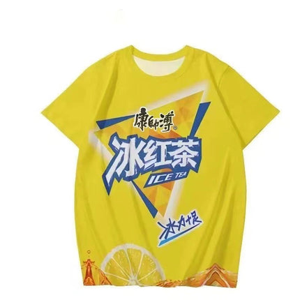 Funny Ice Tea or All Set Good Best Friend Casual Sports Cool Trendy Set Youth Summer T-shirt or Shorts Chinese Made