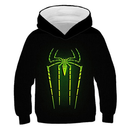 Boys Marvel Spider-Man Venom Hoodie Spring Sportswear Hooded Anime Graphic Kids Outfit Trucksuit