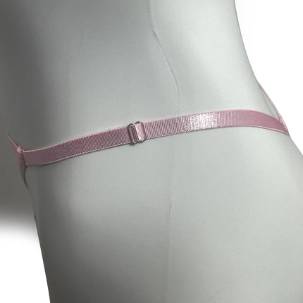 Pink T-back Chastity Lock Fixed Strap Chastity Belt BDSM Fall Prevention Adjustable Cock Cage Sex Toys for Men Gay Chastity Lock