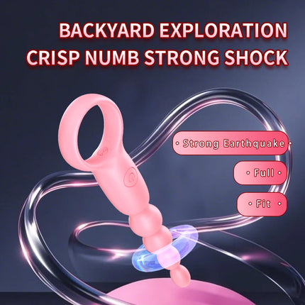 Vibrating Anal Beads Butt Plug Anal Plug Prostate Massager Anal G Spot Vibrator Anal Toy Adult Sex Toy for Men Women Couples