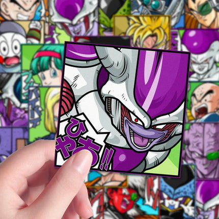 54pcs Cool Anime Dragon Ball Stickers Waterproof Phone Case Laptop Skin Kawaii Packaging Art Supplies Scrapbook Kids Gift Toy