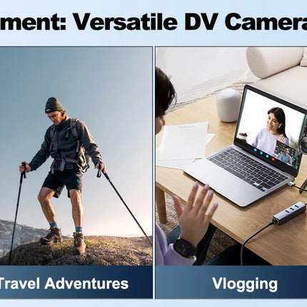 NBD 4K Camcorder Video Camera with 48MP Vlogging Camera With Wi-Fi & App Control,Video Recorder with 3X Battery Life, 16X Zoom
