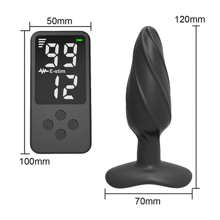 Digital Display Control 99 Gear Electric Shock Anal Plug For Women Vibrators 12Modes Men Masturbator Vaginal Butt Plugs Sex Toys