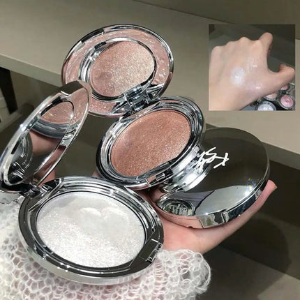 Diamond Highlighter Powder Palette Waterproof High Gloss Glitter Body Highlight Eyeshadow Face Contour Illuminator Makeup