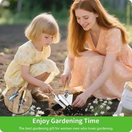 1pc Stainless Steel Gardening Tool Set with Wood Handle, Trowel Transplanter Cultivator for Potting Planting Indoor Outdoor