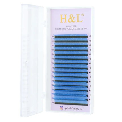 Color Lashes Violet Blue Brown Green Red White Pink Yellow Eyelash Extensions Individual Colored Eyelashes False Mink Eyelashes