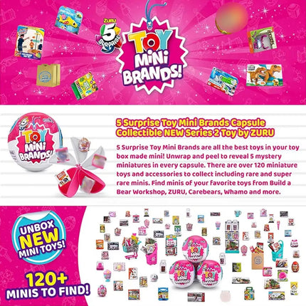 5 Surprise Mini Brands Series 1 by ZURU Mystery Real Miniature Collectible Toy Capsule Anime Figure  Slime surprise toy