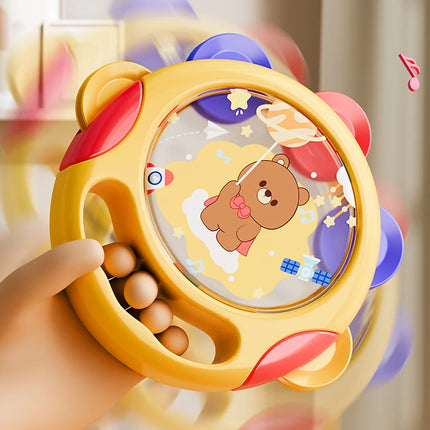 Baby Rattle Toy Maracas ,Soft Rubber Ball ,Tambourine