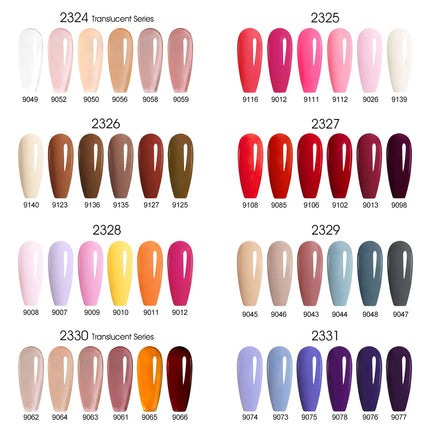 6pcs/kit CANNI TPO FREE HEMA FREE Halloween Nails Color Set Dark Red Semi Permanent Soak off UV LED Gel Varnish Christmas Gift