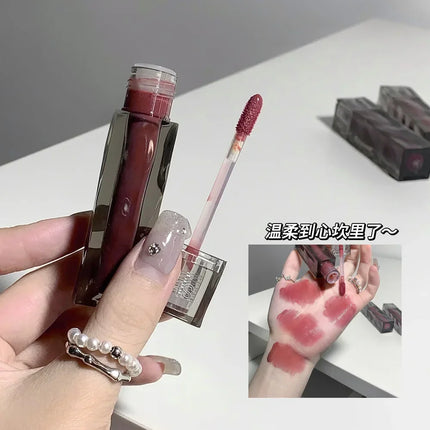 6 Colors Lip Gloss Waterproof Mirror Jelly Lip Glaze Water-light Long Lasting Moisturising Glossy Red Tint Lips Makeup Cosmetics