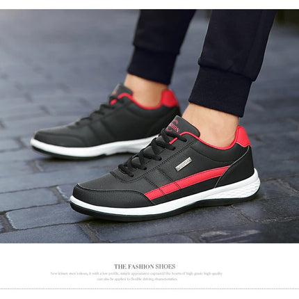 Pu Leather Men Shoes Sneakers Trend Casual Breathable Leisure Male Sneakers Non-Slip Footwear Vulcanized Shoes Tenis Masculino