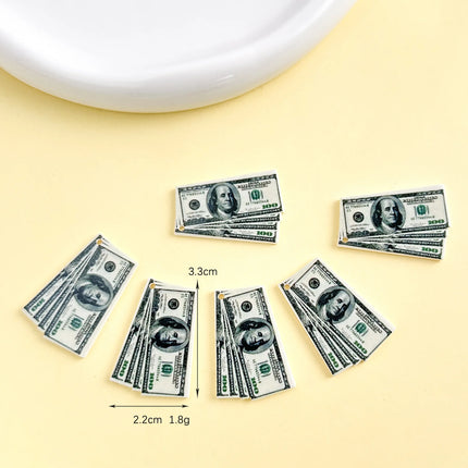 32*24mm 10pcs Kawaii resin dollar neckalce Charms for DIY decoration neckalce  Jewelry Making