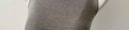 Korean Sle Knitted Vest Women's Base Layer Tank Top Svel f High Collar Spring Autumn Winter Inner And Outer Wear