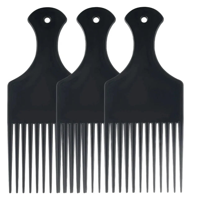 Afro Pick Comb For African American Hair Wide Tooth Detangle Styling Comb For Curly Kinky Wig Braiding Hairdressing Tool