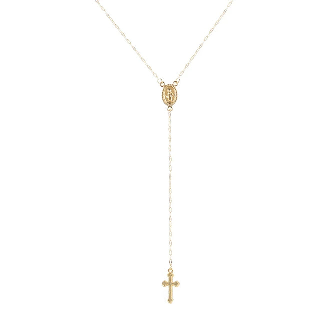 2025 New Fashion Vintage Christian Cross Bohemia Religious Rosary Pendant Necklace For Women Charm Jewelry Gifts Wholesale