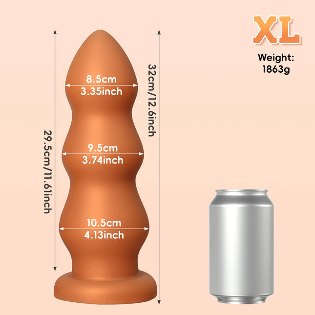 4 Size Big huge anal beads butt plug smooth soft silicone anal dilator dildo penetration anal toys buttplug Prostate Massage